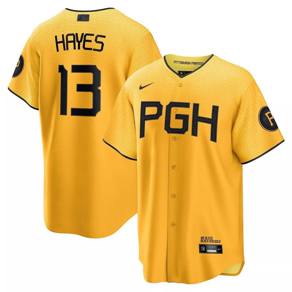 Nike Mens MLB Pittsburgh Pirates City Connect (Roberto Clemente) Replica Baseball Jersey | T77001O1QBT-C21 Product Image
