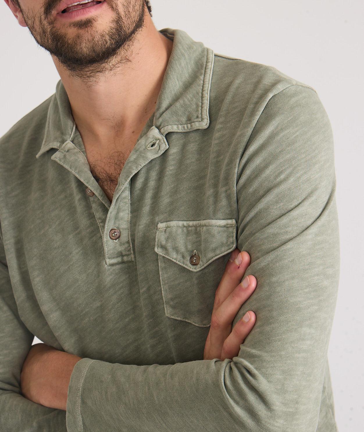 Stretch Selvage Embroidered Resort Shirt Product Image