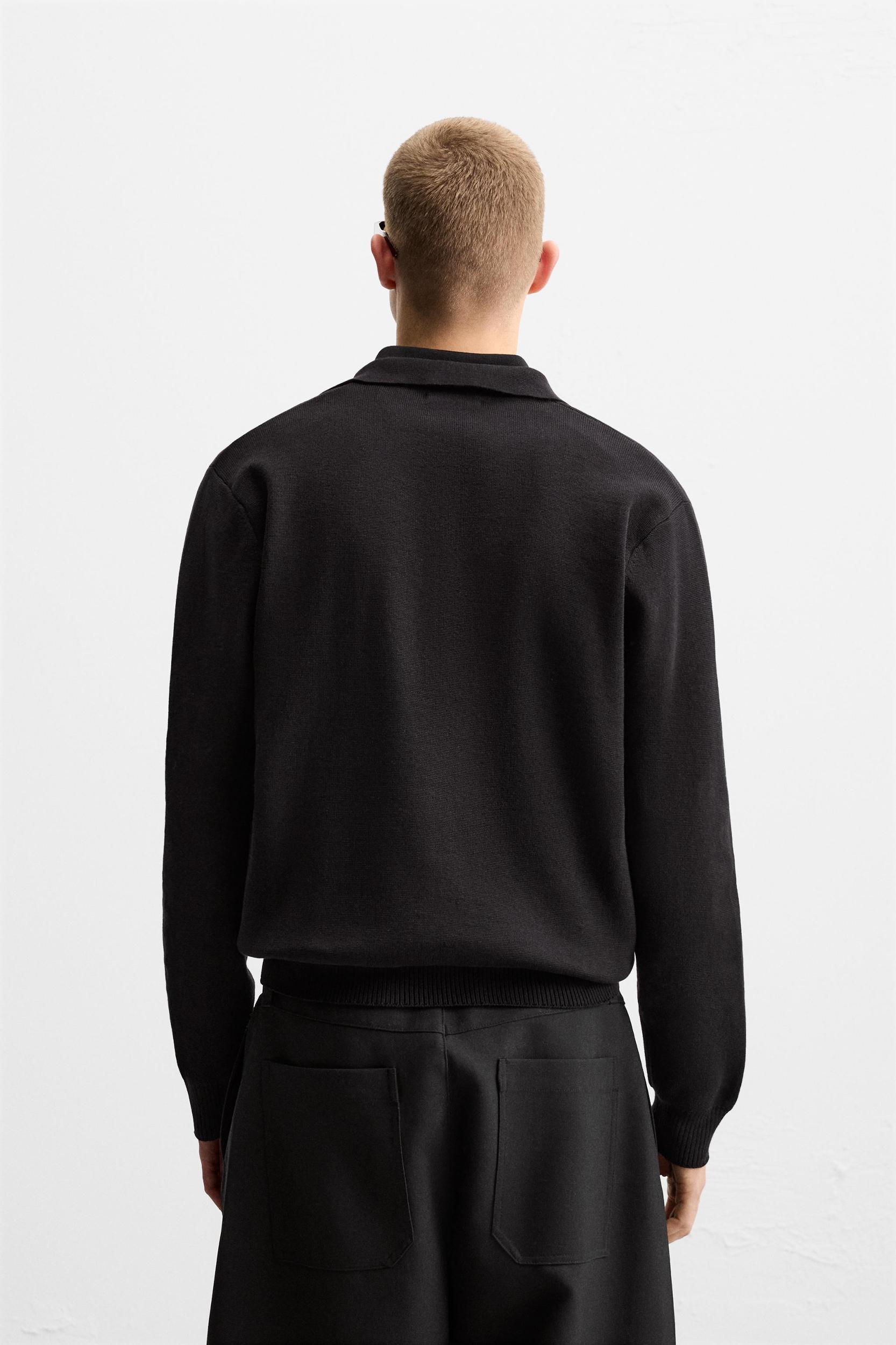 RELAXED FIT KNIT POLO SHIRT Product Image