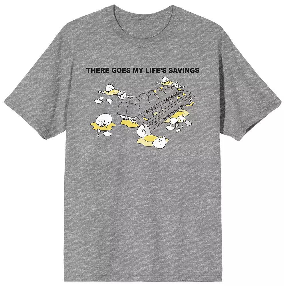 Men's Eggspensive Eggs There Goes My Life Savings Graphic Tee,  Product Image
