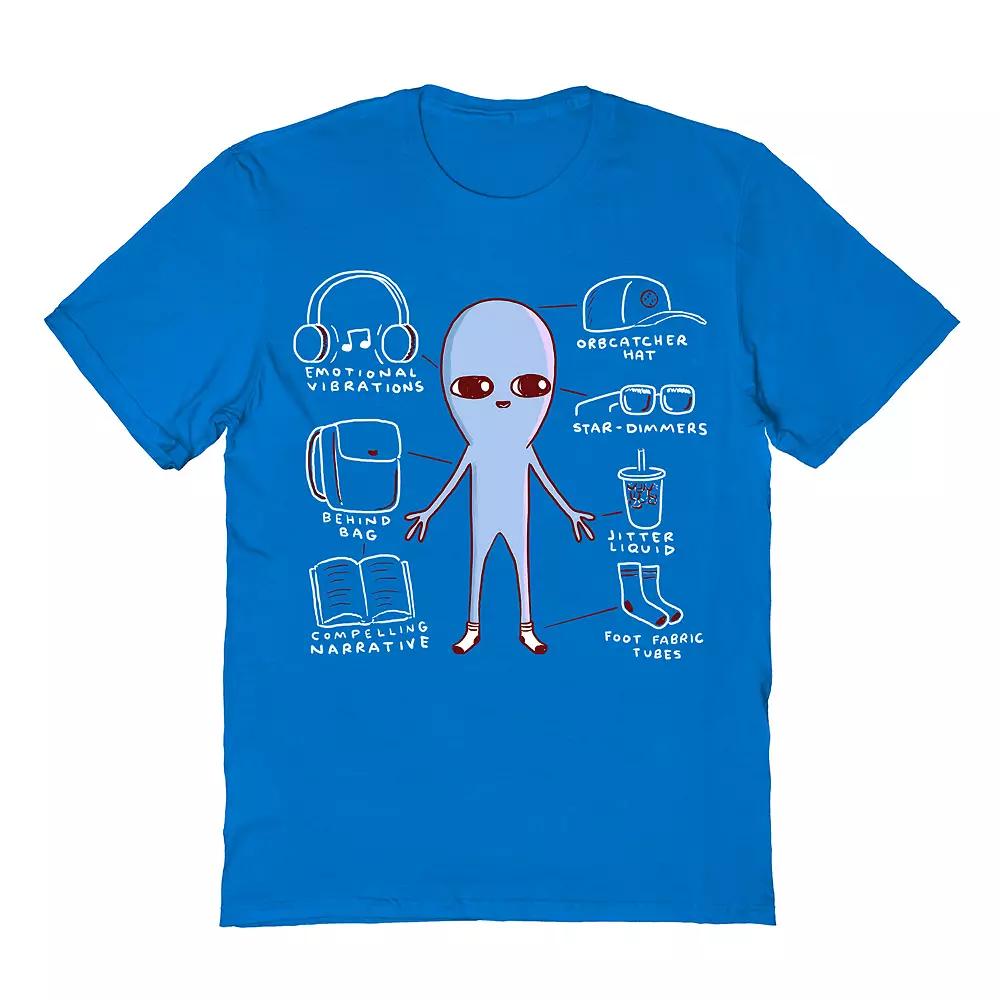 Men's Strange Planet by Nathan Pyle Essential Being Accesories Tee, Size: Small, Saphire Product Image