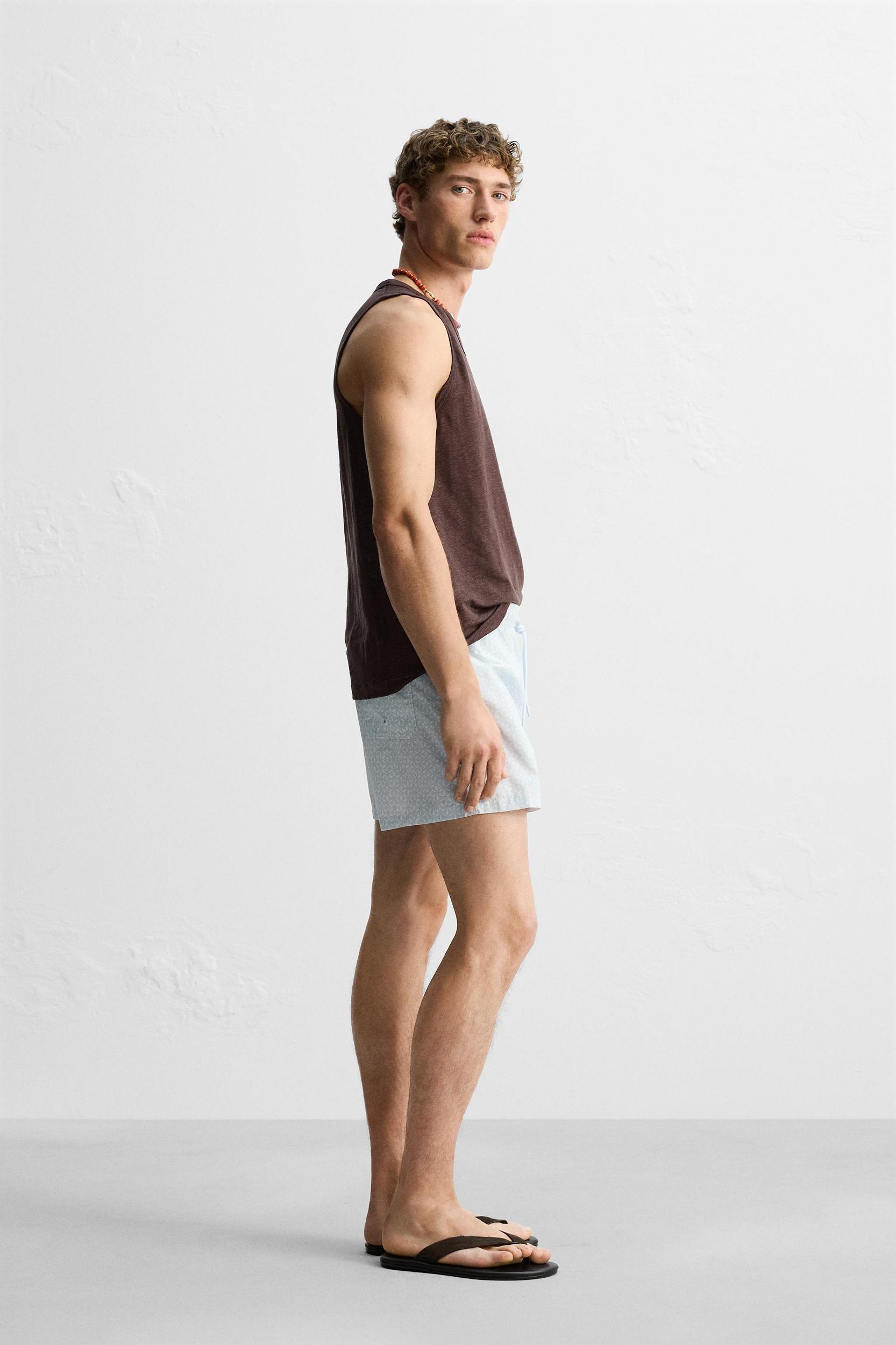 PRINTED MID-LENGTH SWIMSUIT Product Image