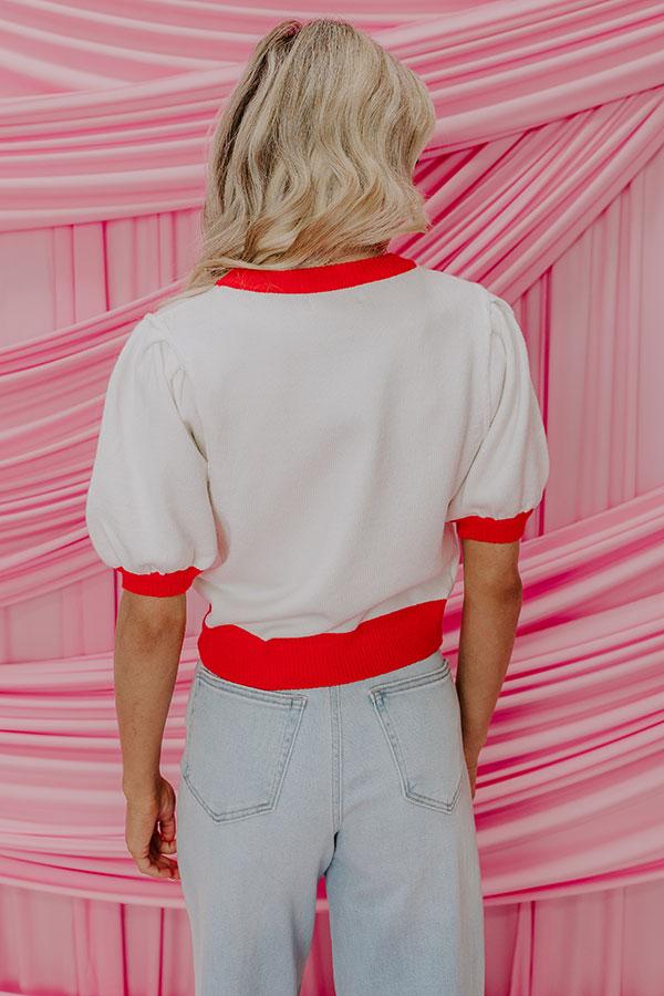 XOXO Sweater Top In Ivory Product Image