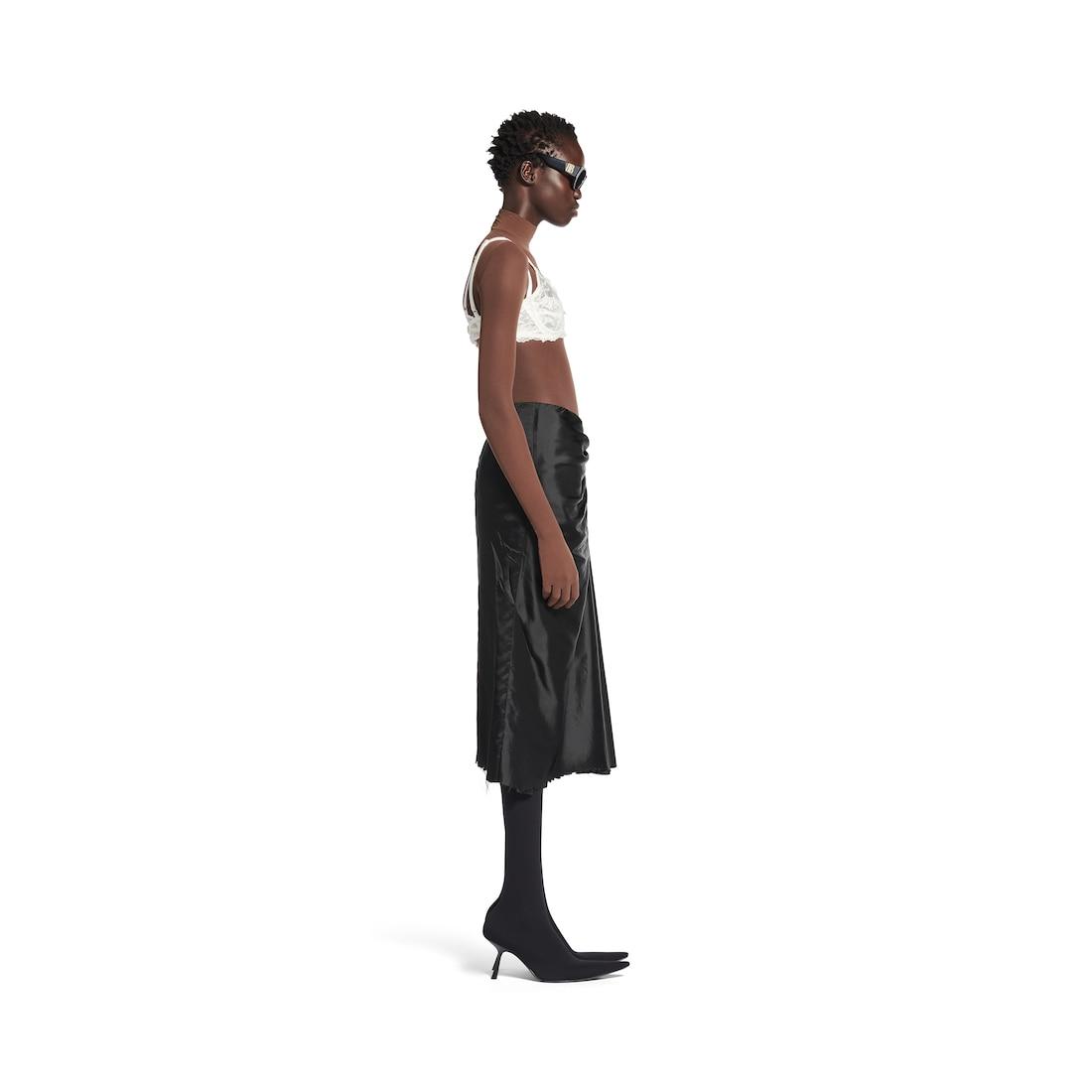 Women's Draped Skirt in Black Product Image