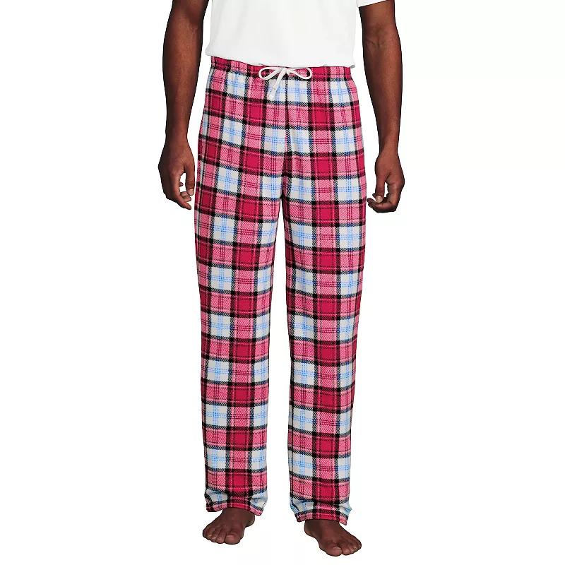Men's Lands' End Solid Fleece Pajama Pants,  Product Image