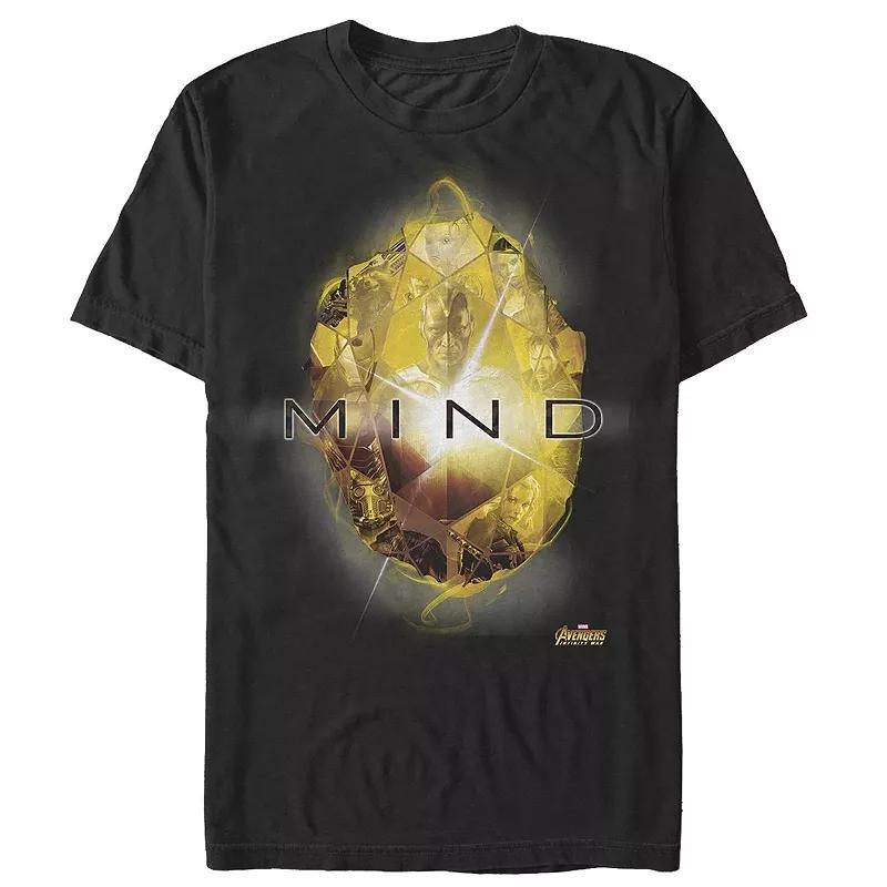 Men's Avengers Infinity War Mind Stone Tee, Size: Large, Black Product Image