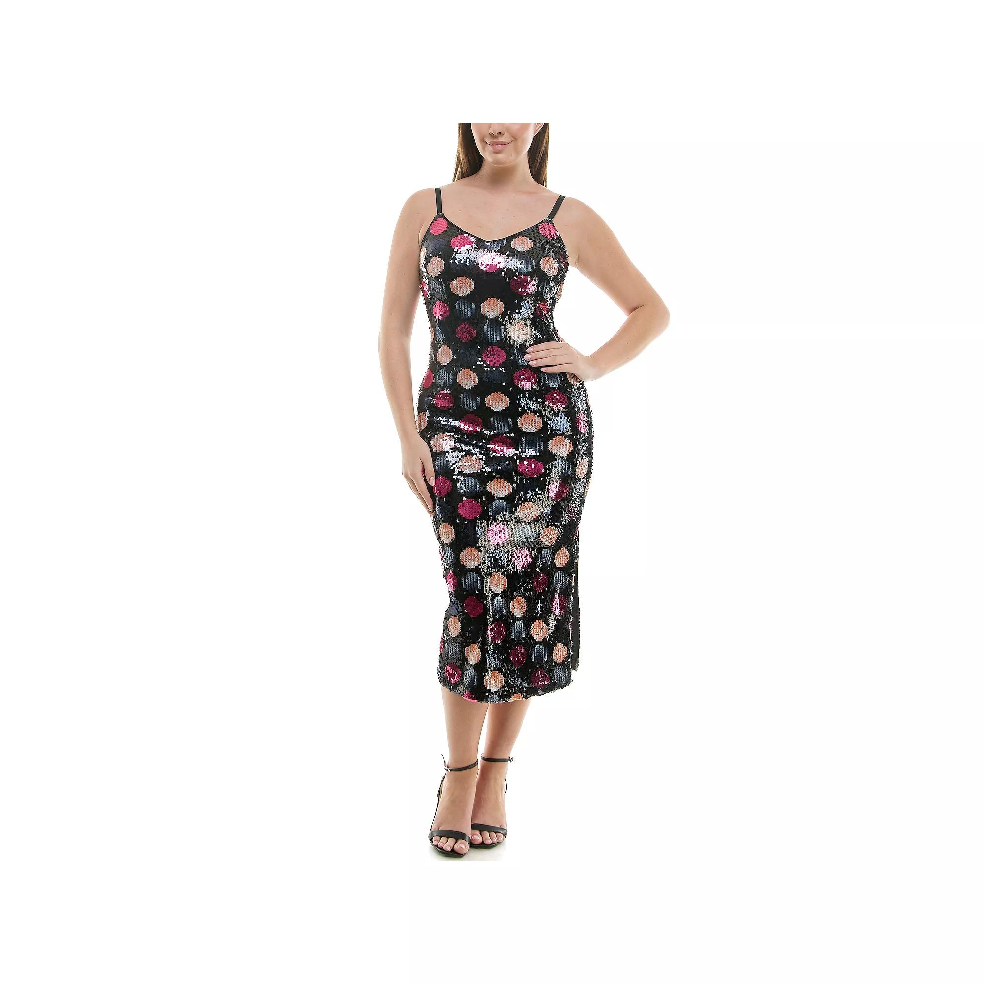 Women's Nicole Miller Sequin Midi Party Dress,  Product Image