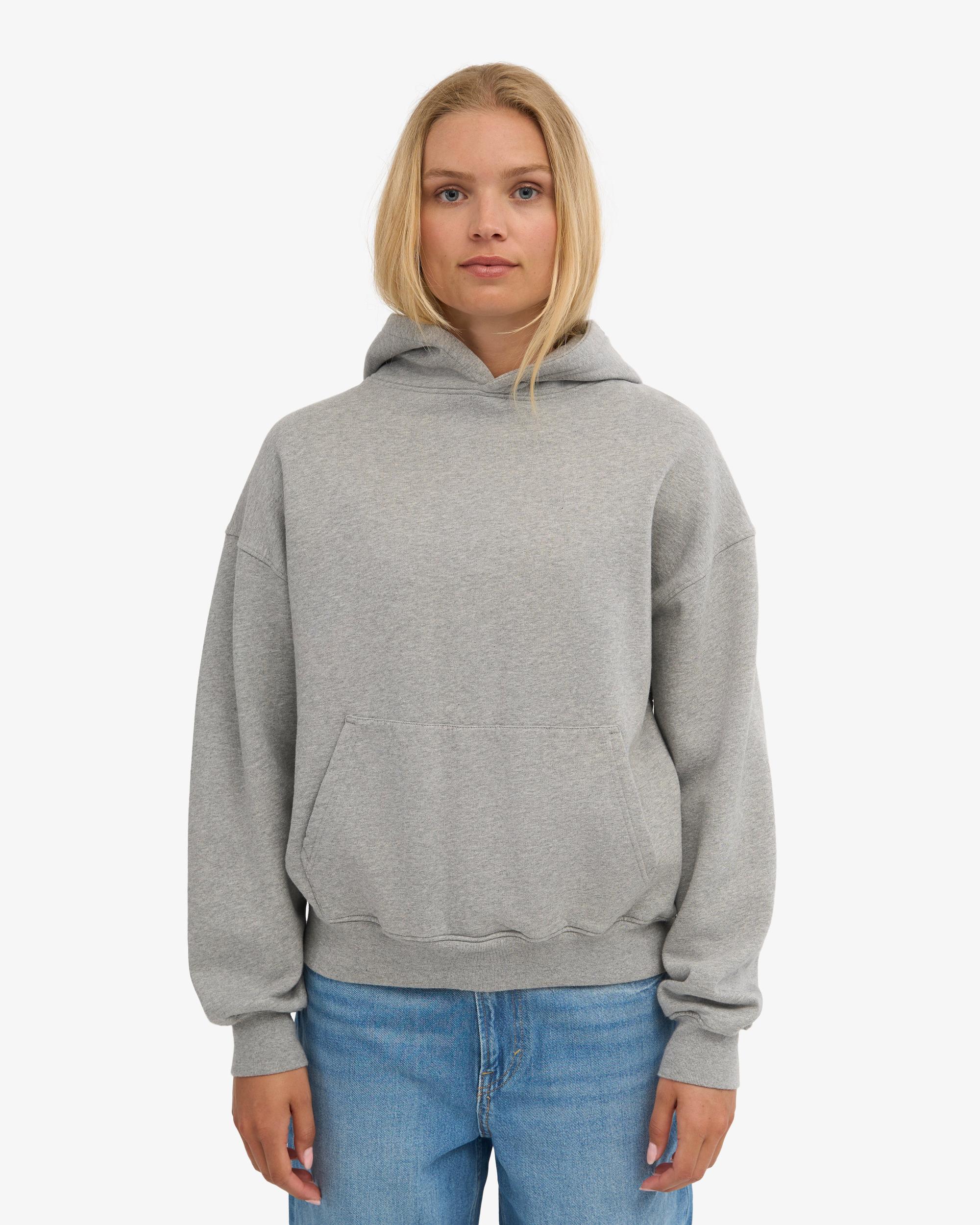 Organic Oversized Hood - Heather Grey Product Image