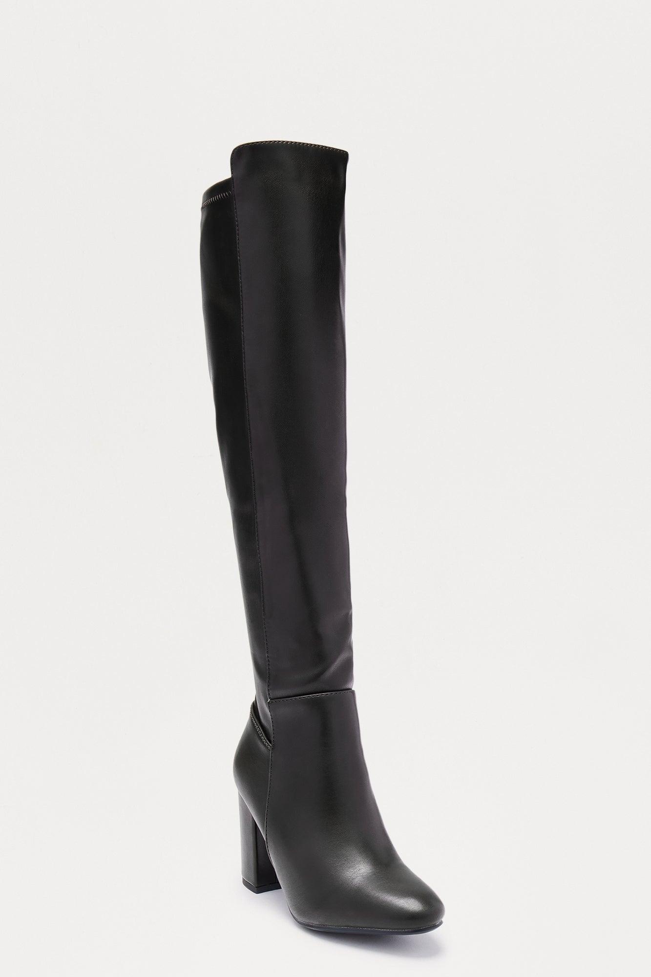 Whiskey Faux Leather Boots - Black Female Product Image