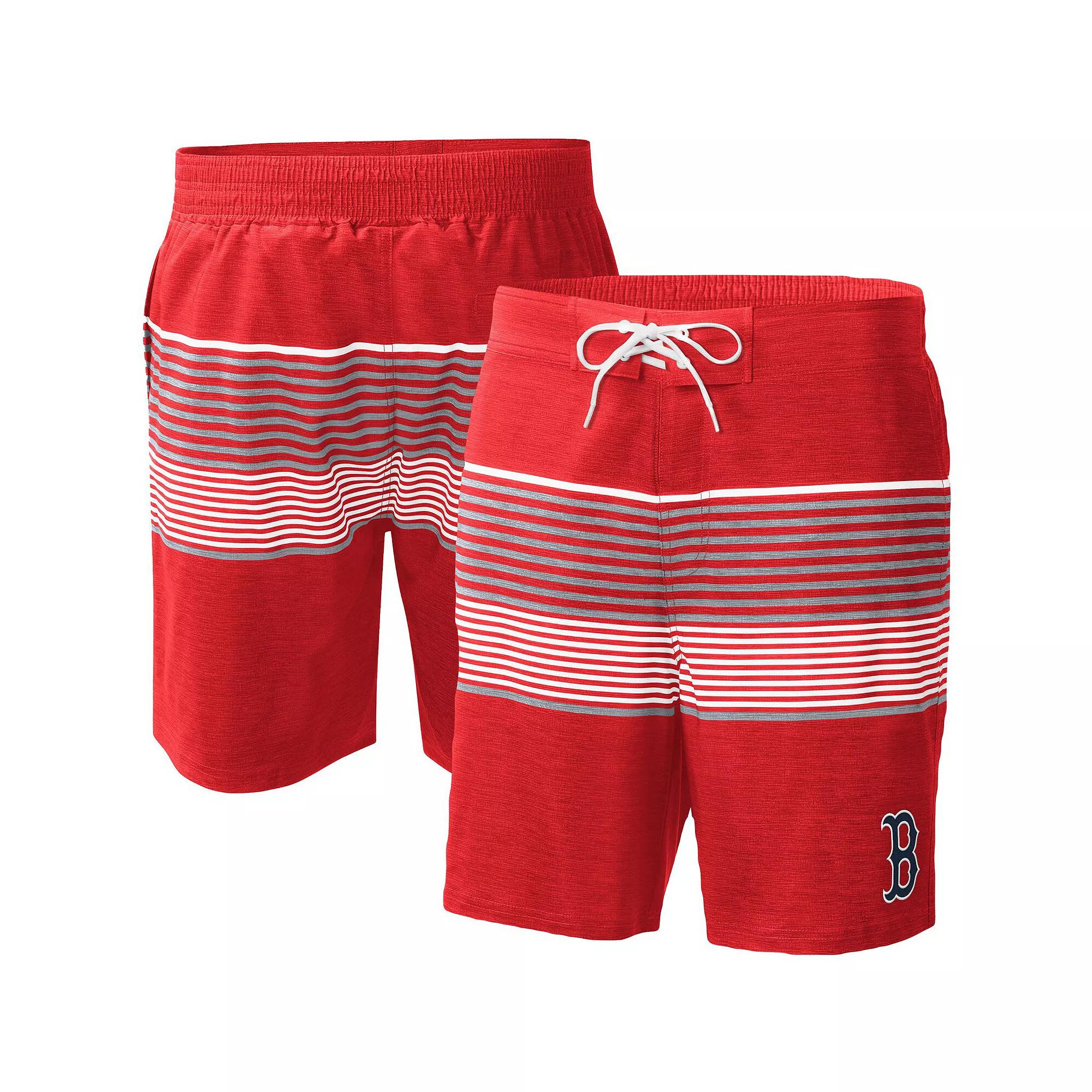 Men's G-III Sports by Carl Banks Red Boston Red Sox Coastline Volley Swim Shorts,  Product Image