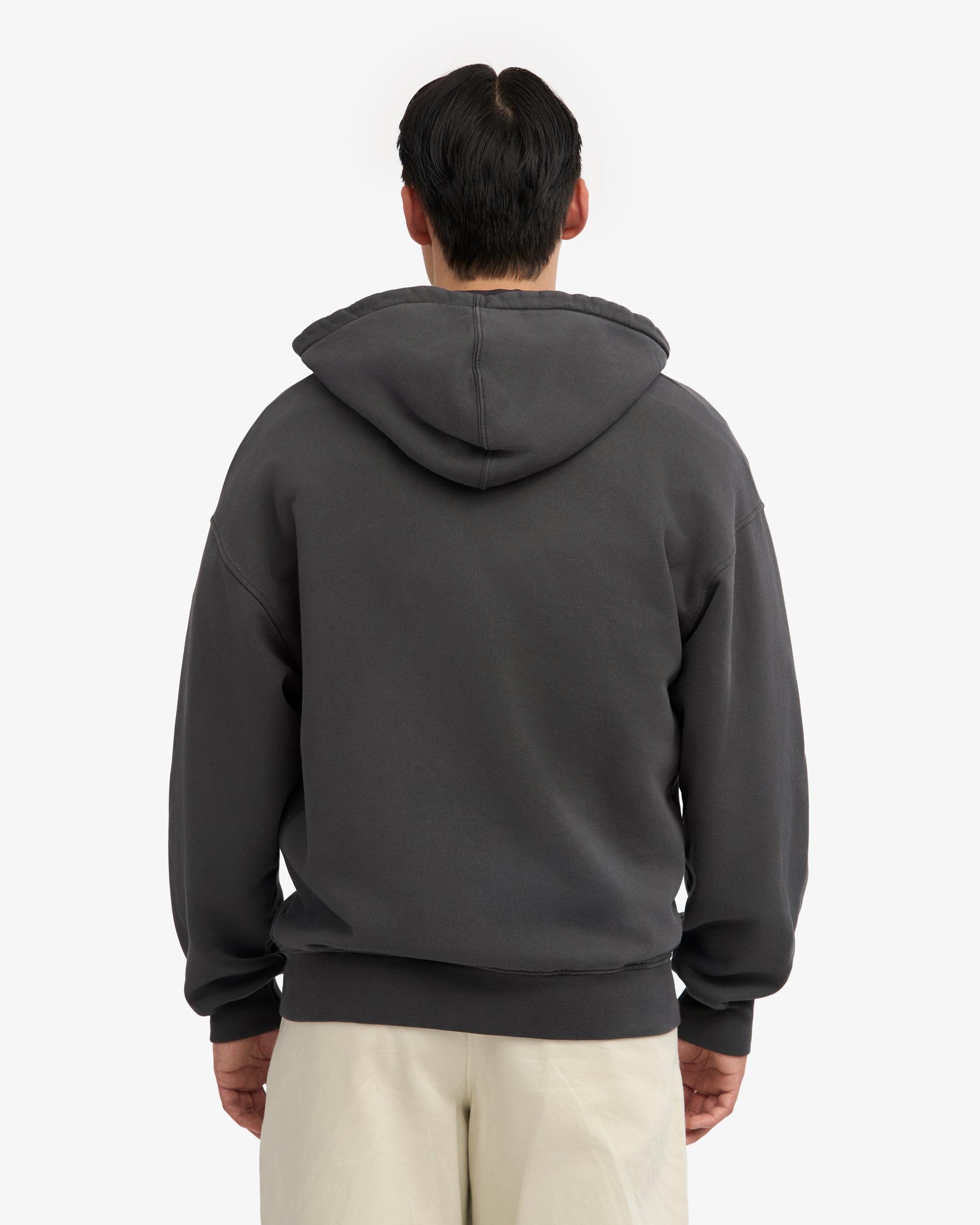 Organic Oversized Zip Hood - Lava Grey Product Image
