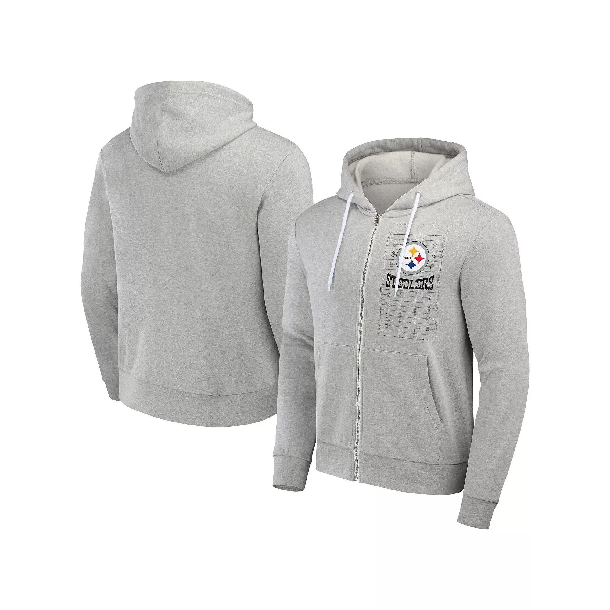 Men's NFL x Darius Rucker Collection by Fanatics Heather Gray Jacksonville Jaguars Domestic Full-Zip Hoodie,  Product Image