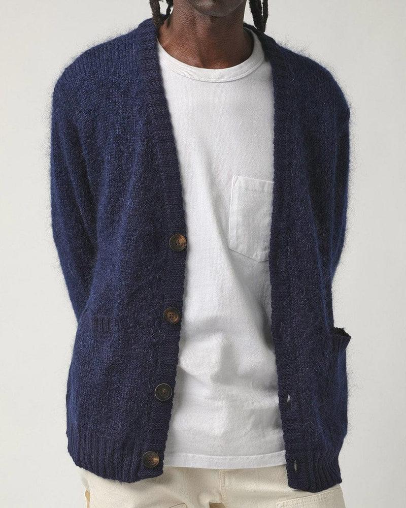 Mohair Cardigan - Navy Product Image