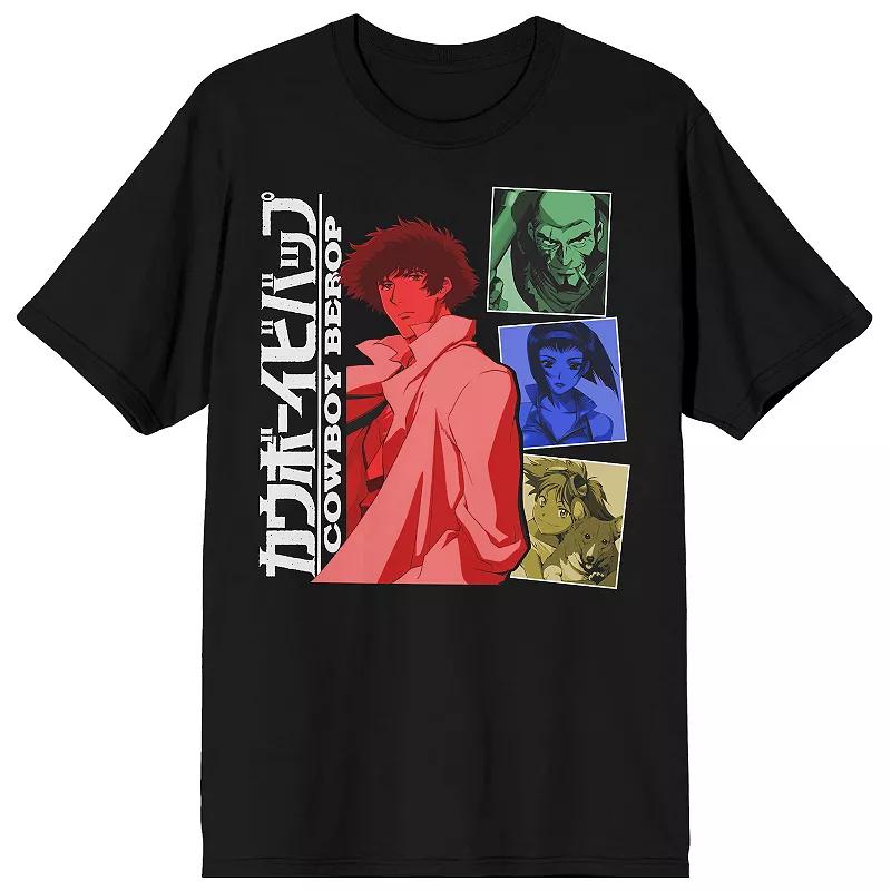 Men's Cowboy Bebop Spike And Crew Tee, Size: XL, Black Product Image