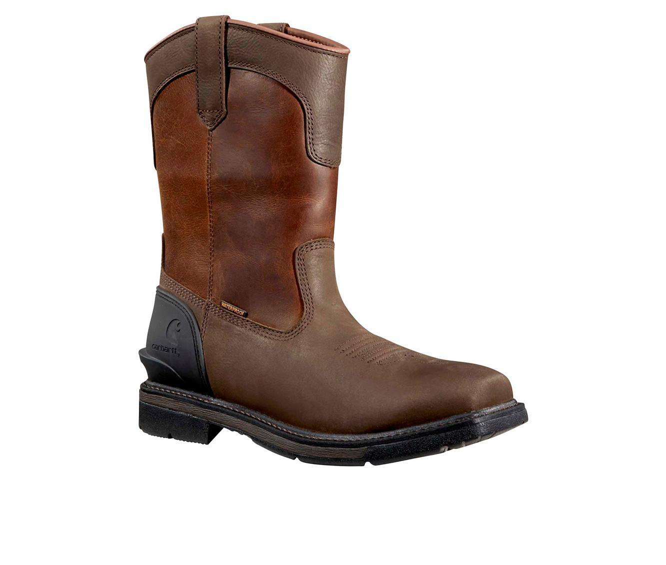 Men's Carhartt Montana Water Resistant 11" Steel Toe Wellington Work Boots Product Image
