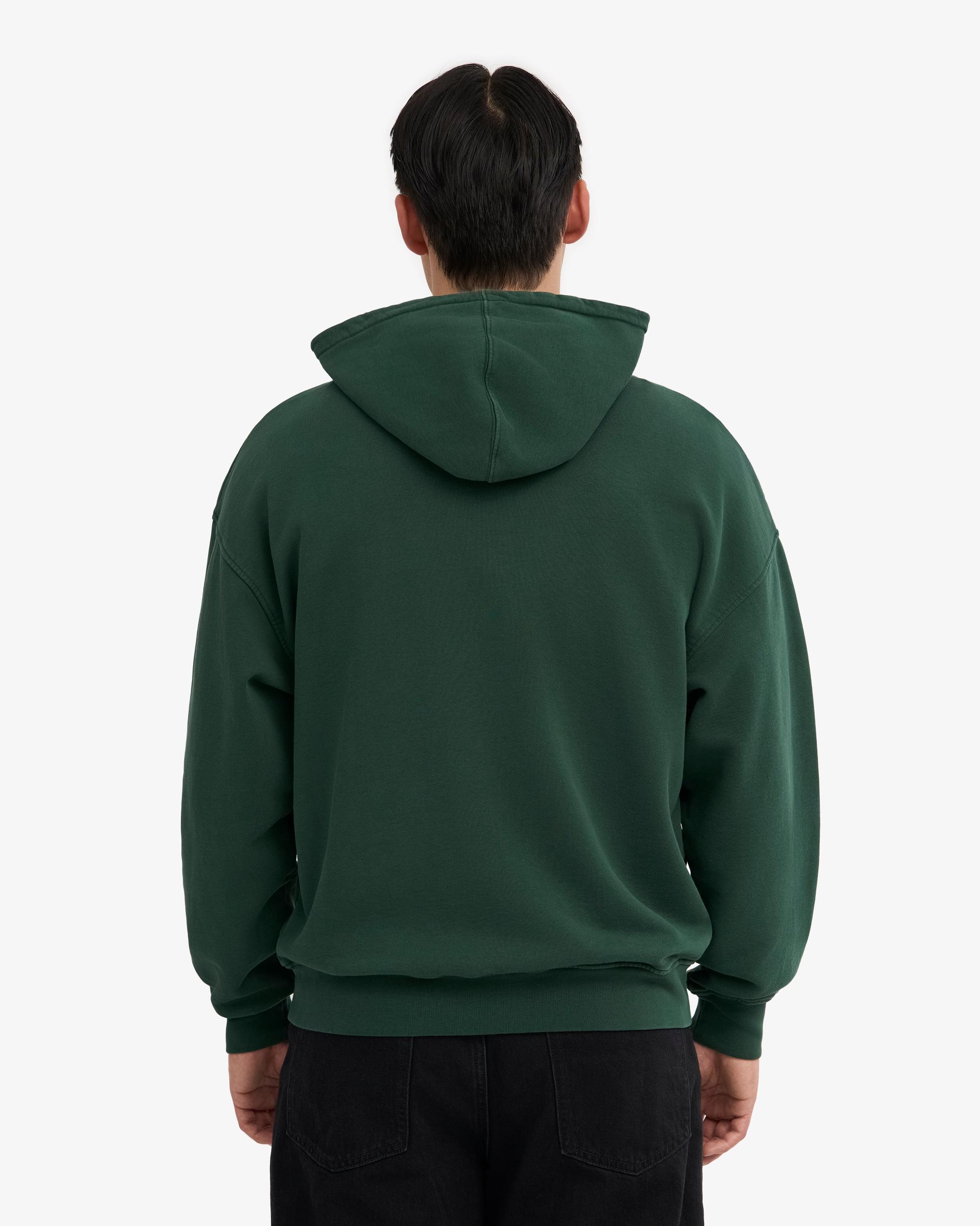 Organic Oversized Zip Hood - Emerald Green Product Image