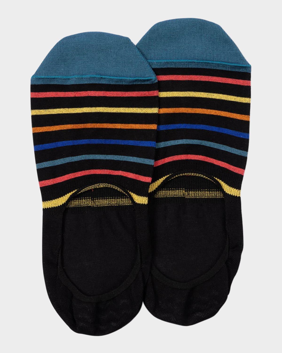 Mens Gilbert Stripe No-Show Socks Product Image