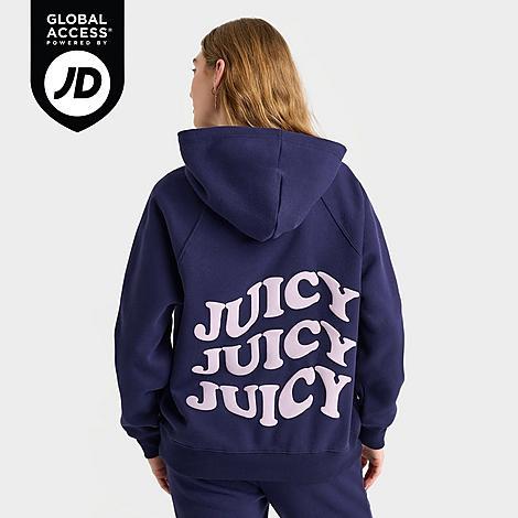 Womens Juicy Couture Wave Fleece Hoodie Product Image