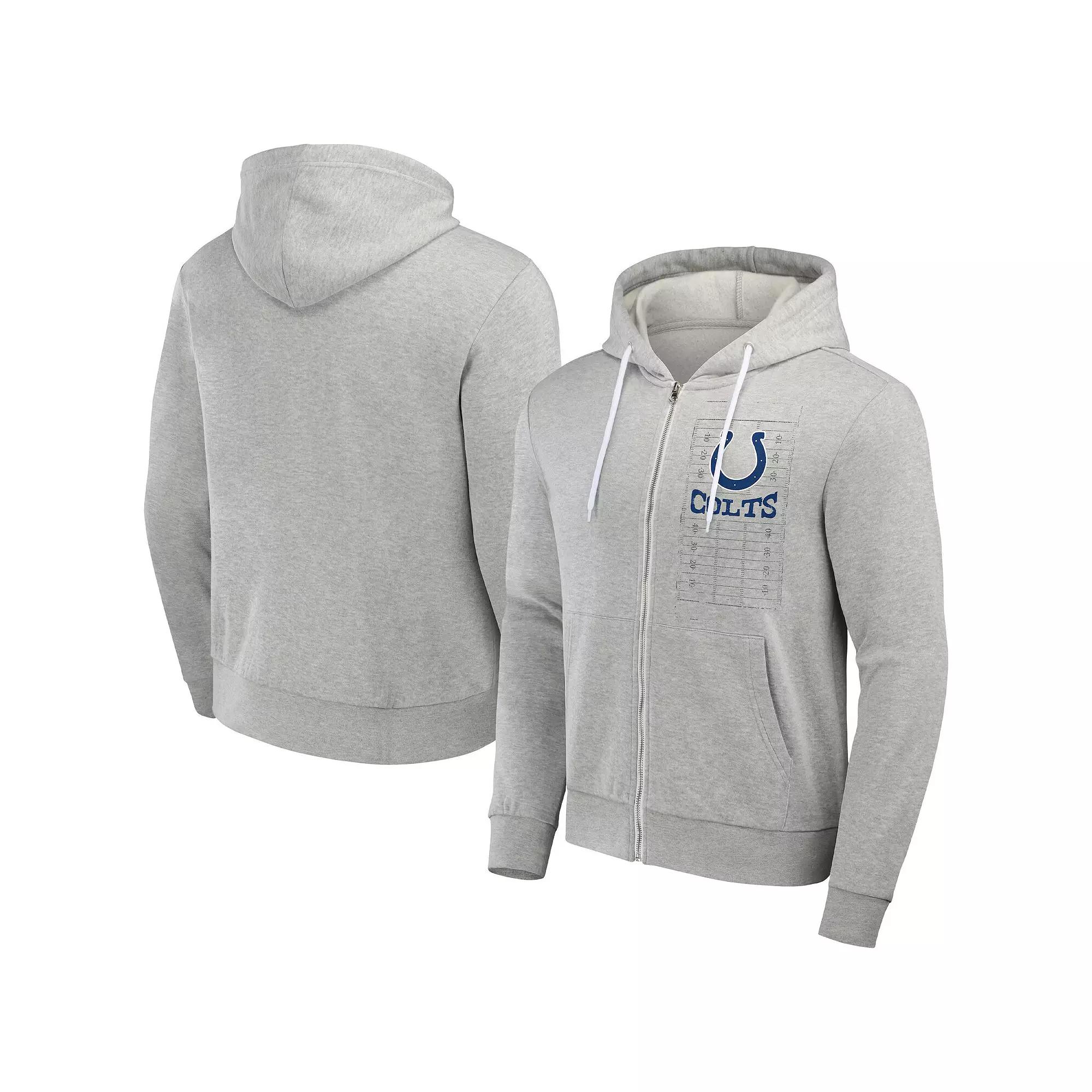 Men's NFL x Darius Rucker Collection by Fanatics Heather Gray Las Vegas Raiders Domestic Full-Zip Hoodie,  Product Image