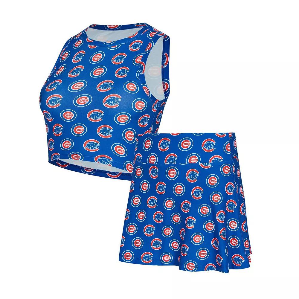 Women's Concepts Sport Royal Chicago Cubs Knit Tank Top & Skort Set,  Product Image