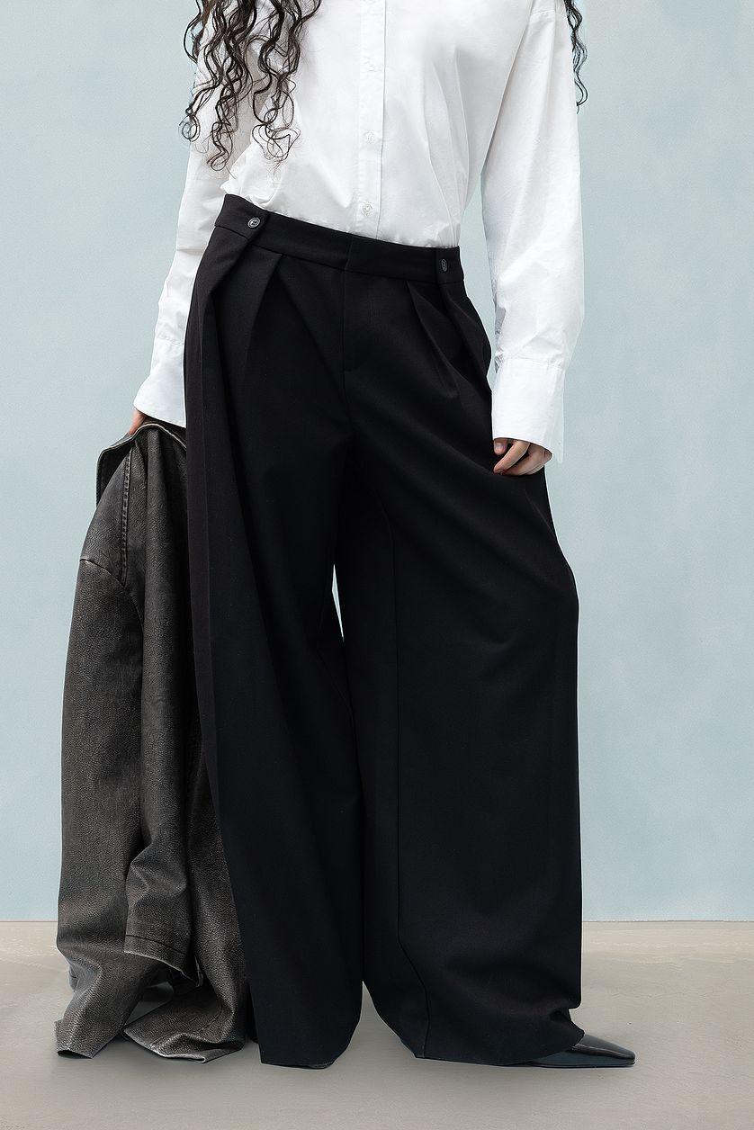 Mid Waist Suit Pants Product Image