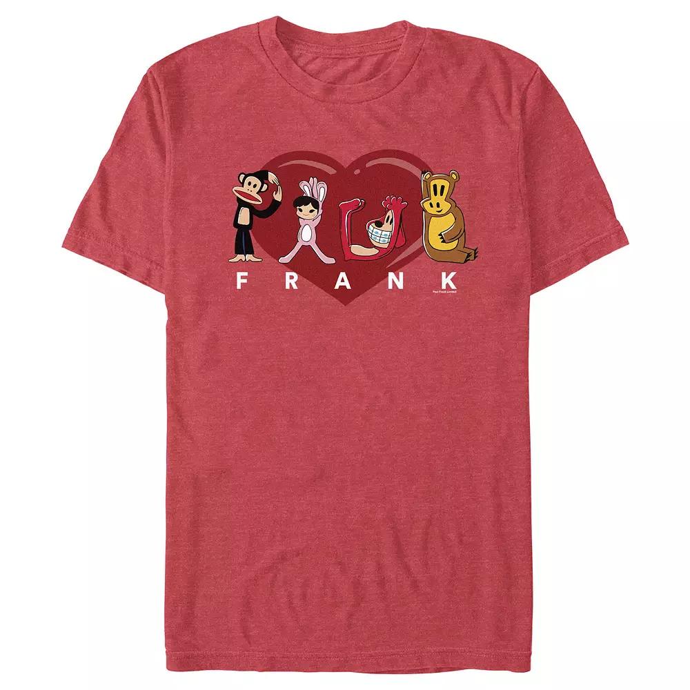 Men's Paul Frank Loving Friends Graphic Tee, Size: XS, Red Grey Product Image