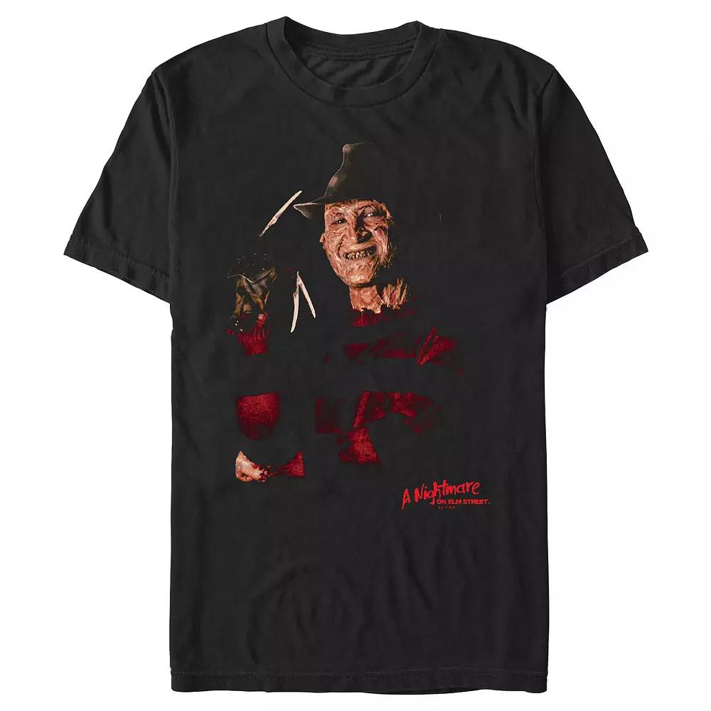 Men's A Nightmare On Elm Street Freddy Krueger Poster Graphic Tee,  Product Image