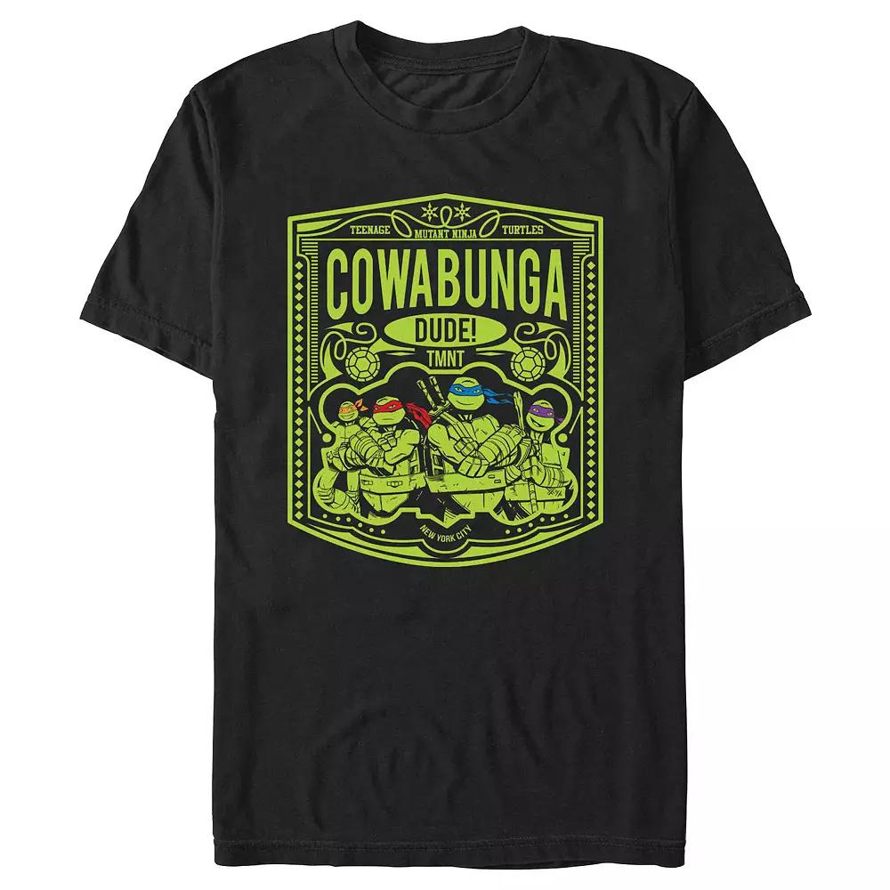 Men's Teenage Mutant Ninja Turtles Cowabunga Stamp Graphic Tee, Size: Large, Black Product Image
