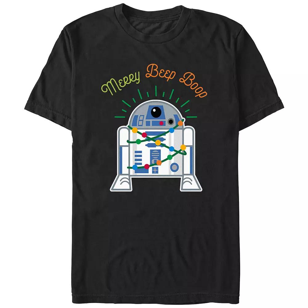 Men's Star Wars R2-D2 Merry Beep Boop Beep Graphic Tee,  Product Image