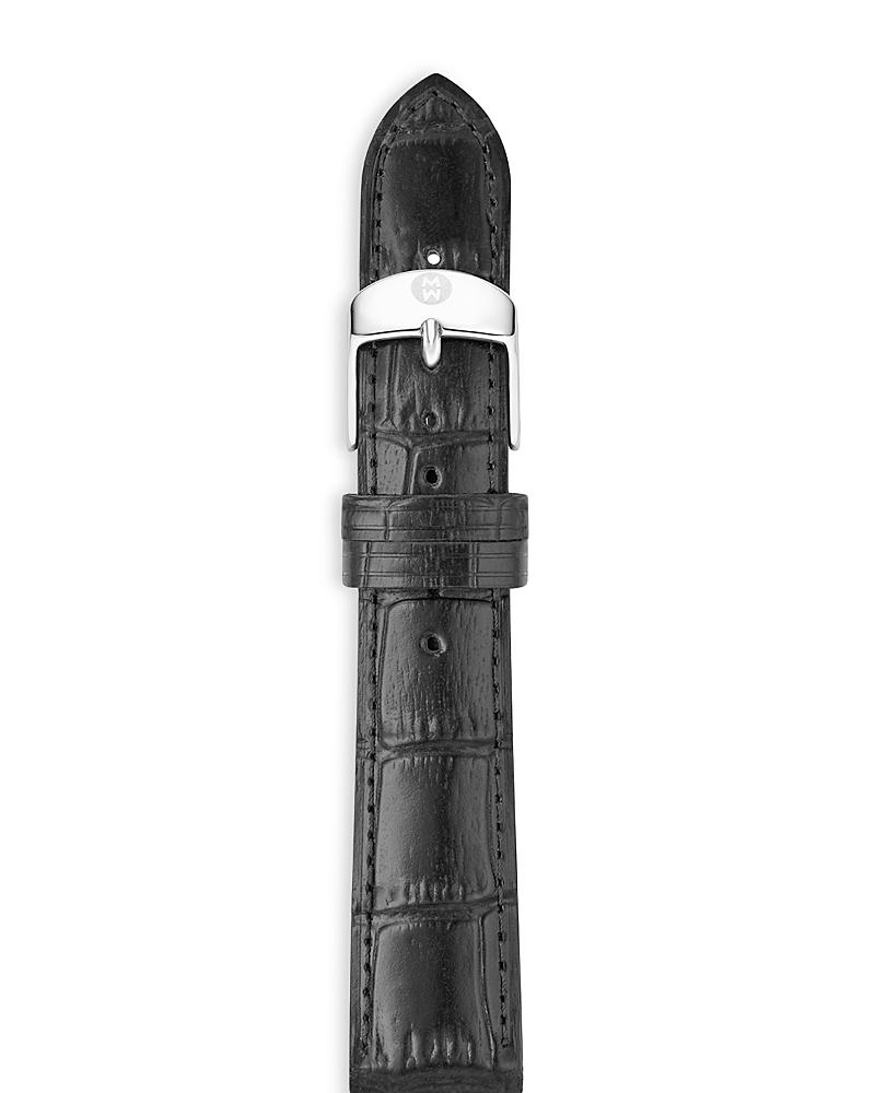 Michele Leather Watch Strap, 18mm Product Image