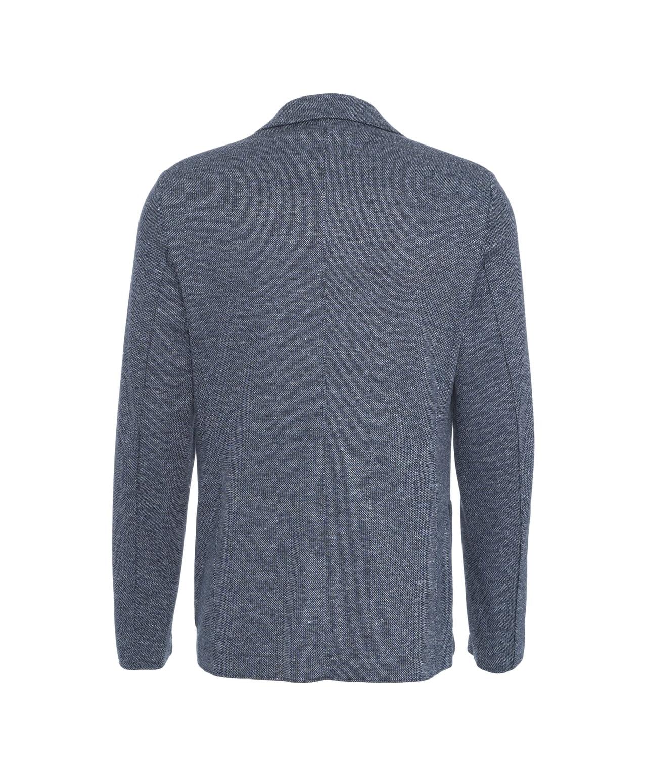 Single-breasted linen-blend blazer Product Image