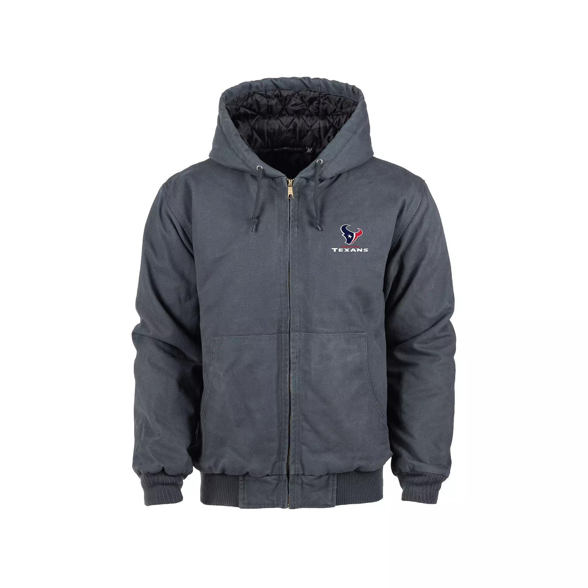 Men's Dunbrooke Charcoal New England Patriots Big & Tall Dakota Canvas Hoodie Full-Zip Jacket,  Product Image