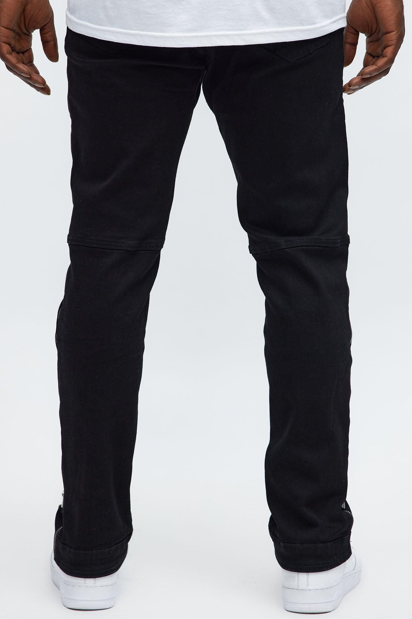 Slim Convertible Zip Me Down Jeans - Black Male Product Image