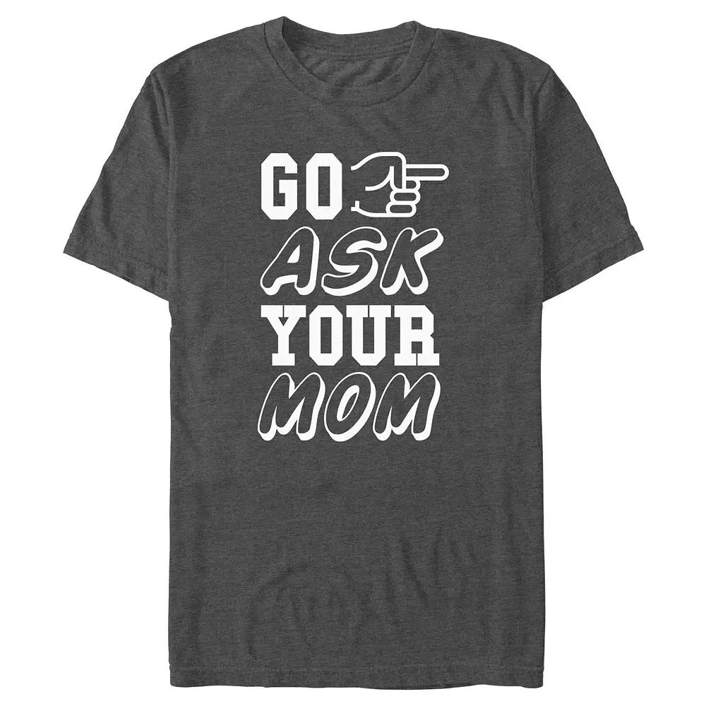 Big & Tall Go Ask Your Mom Graphic Tee, Men's,  Product Image