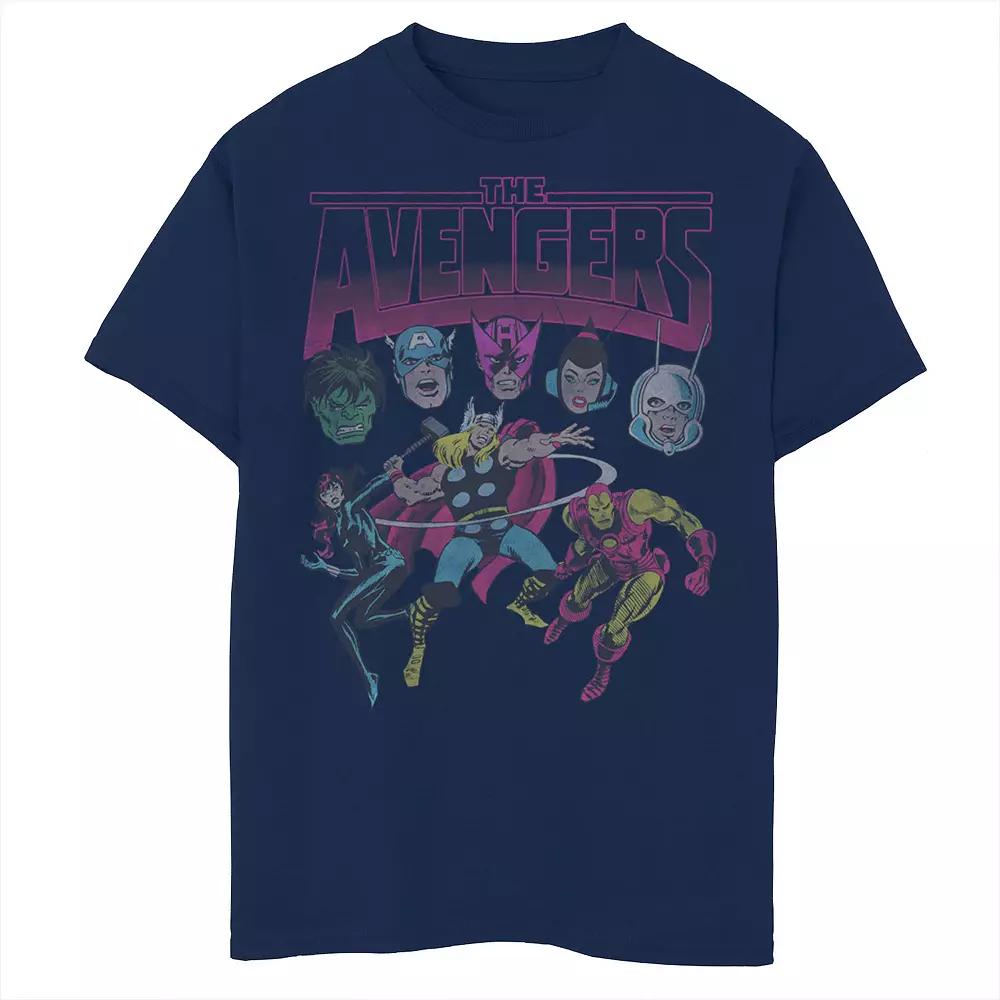 Boys Husky Marvel Grunge Group Graphic Tee, Boy's,  Product Image