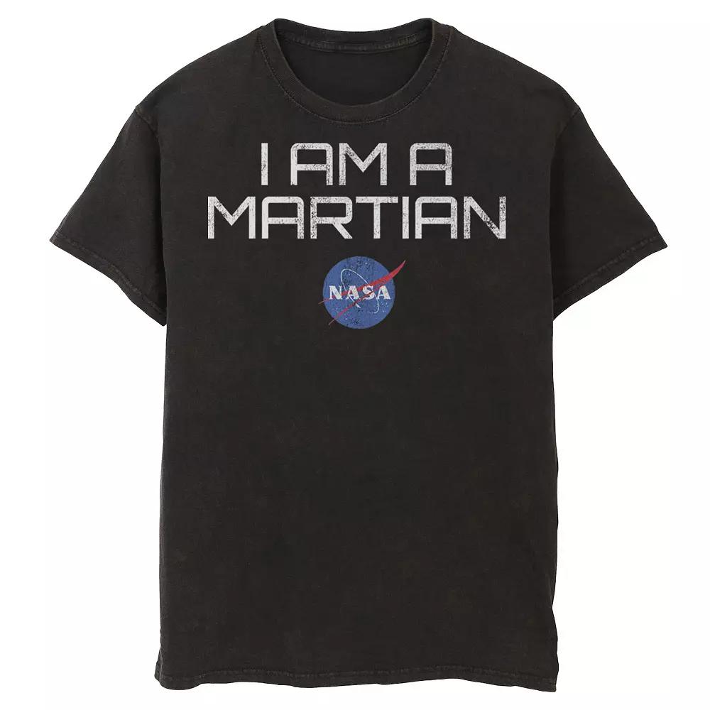 Men's NASA I Am A Martian With Logo Graphic Tee, Size: 3XL, Black Product Image