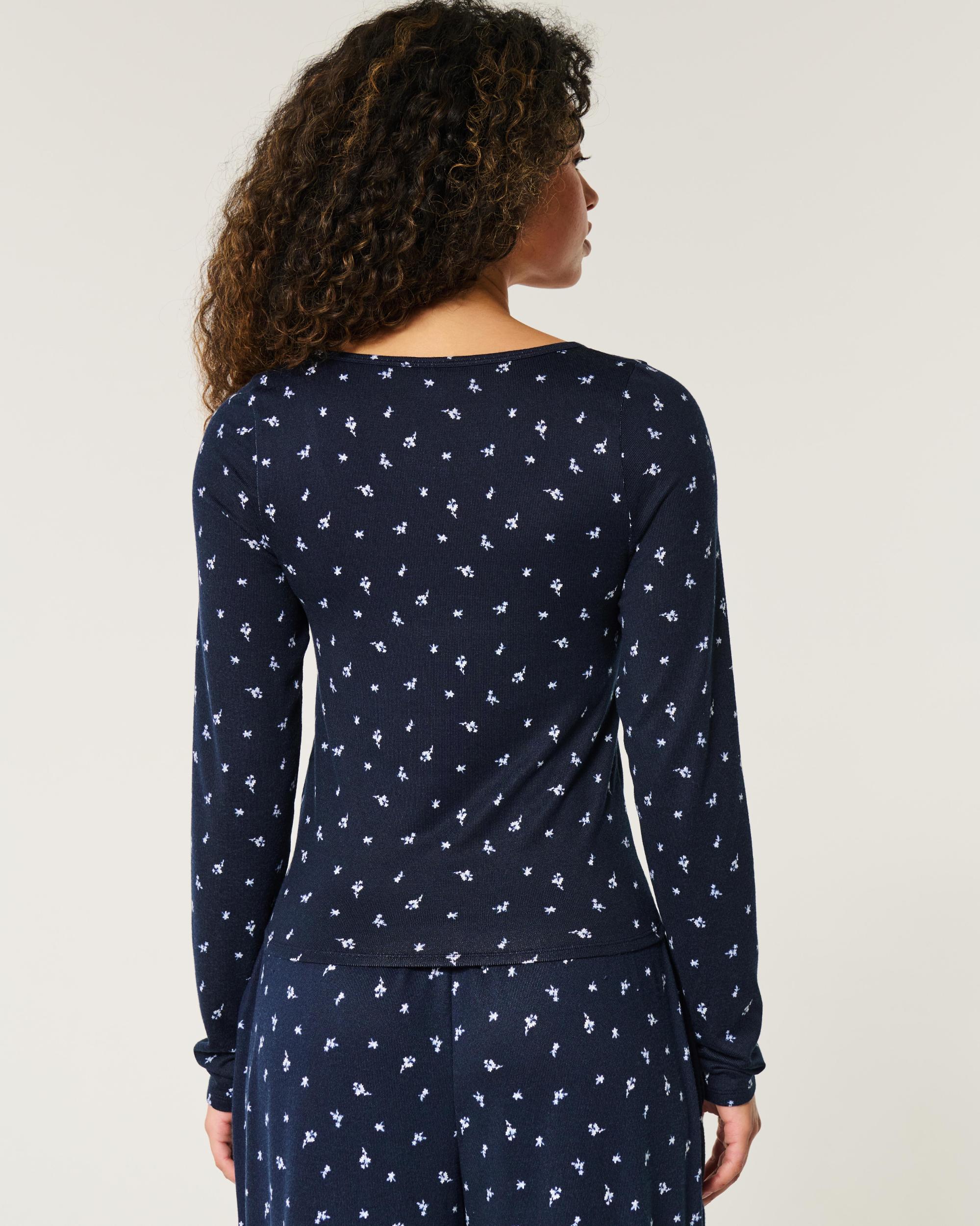 Cozy Berry Pattern Pajama Top Product Image