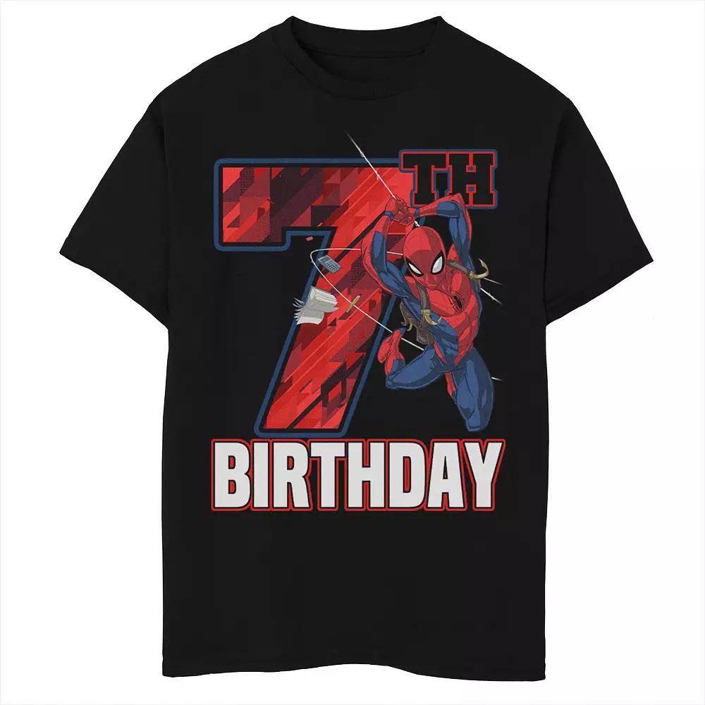Boys 8-20 Marvel Spider-Man Web Swing 2nd Birthday Graphic Tee, Boy's, Size: Small, Black Product Image
