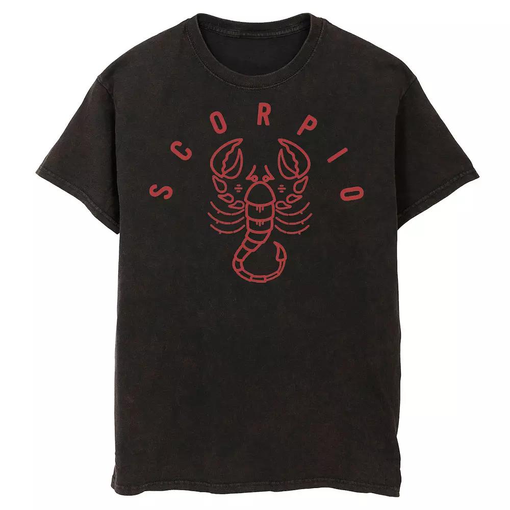 Men's Scorpio White Ink Sketch Tee,  Product Image