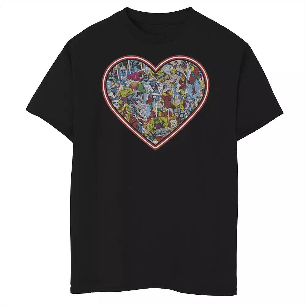 Boys 6-20 Marvel Marvel Comic Heart Graphic Tee Graphic Tee, Boy's,  Product Image