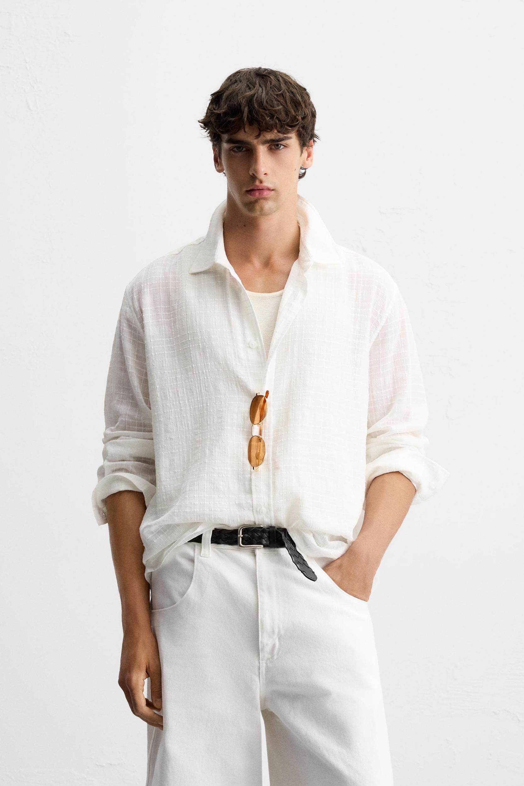 CHECKERED JACQUARD SHIRT Product Image