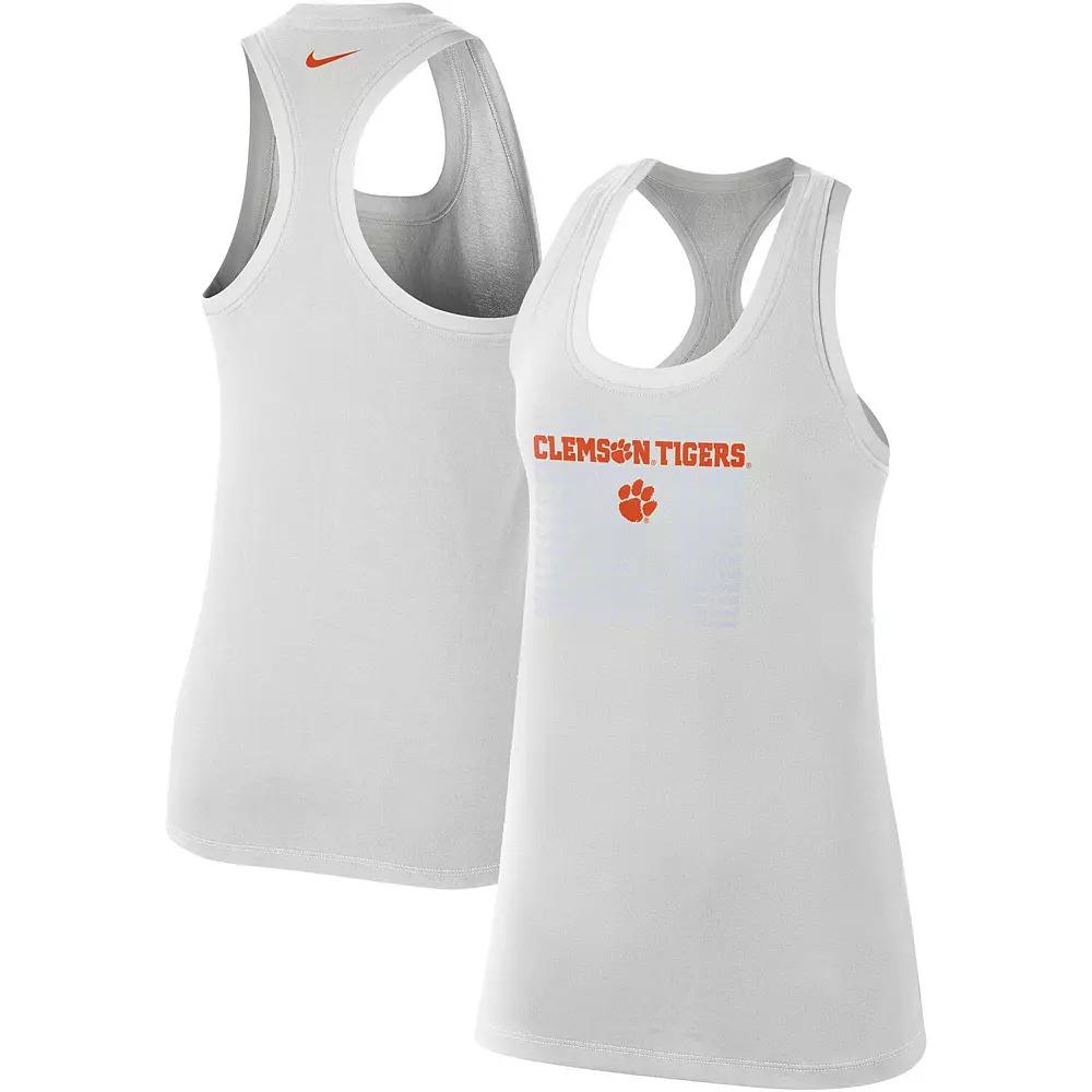 Women's Nike Gray Clemson Tigers Game Time Tank Top,  Product Image