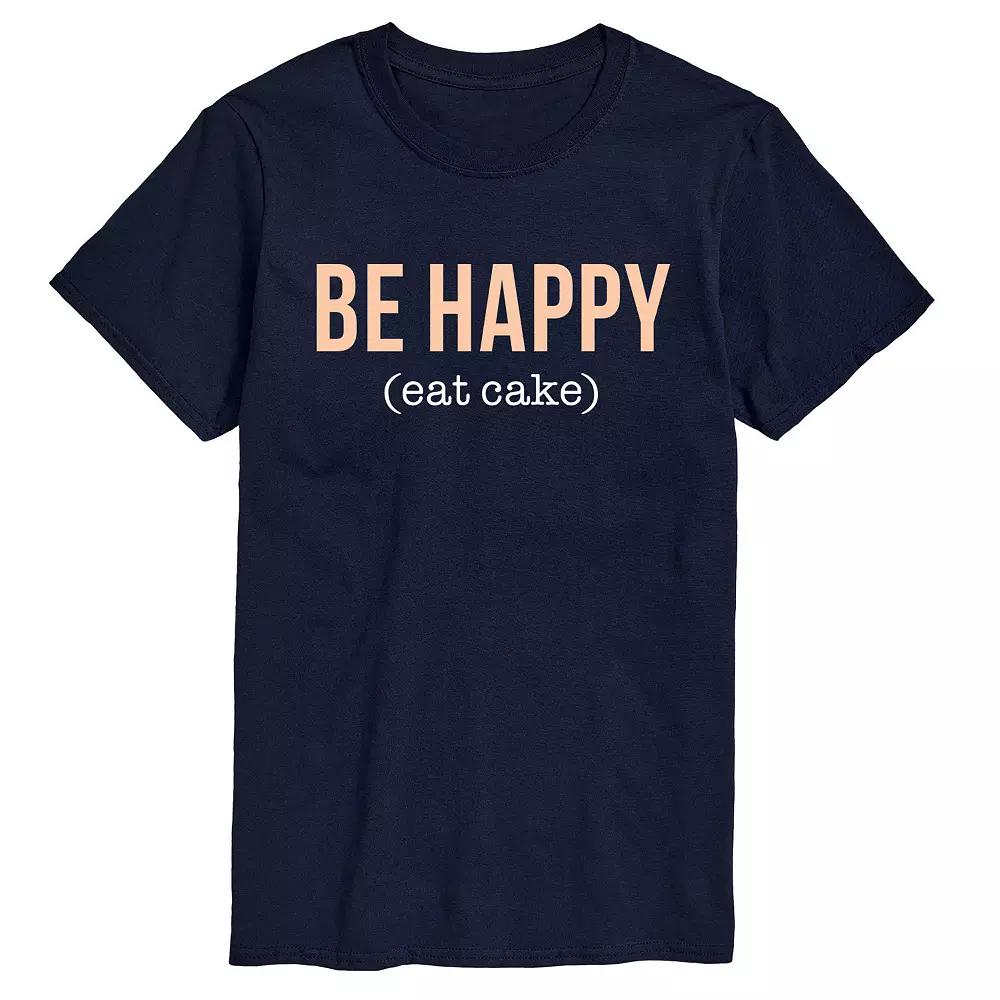 Men's Be Happy Eat Cake Tee,  Product Image
