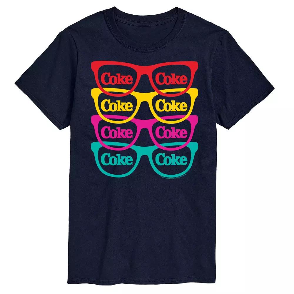 Big & Tall Coca-Cola Sunglasses Graphic Tee, Men's,  Product Image