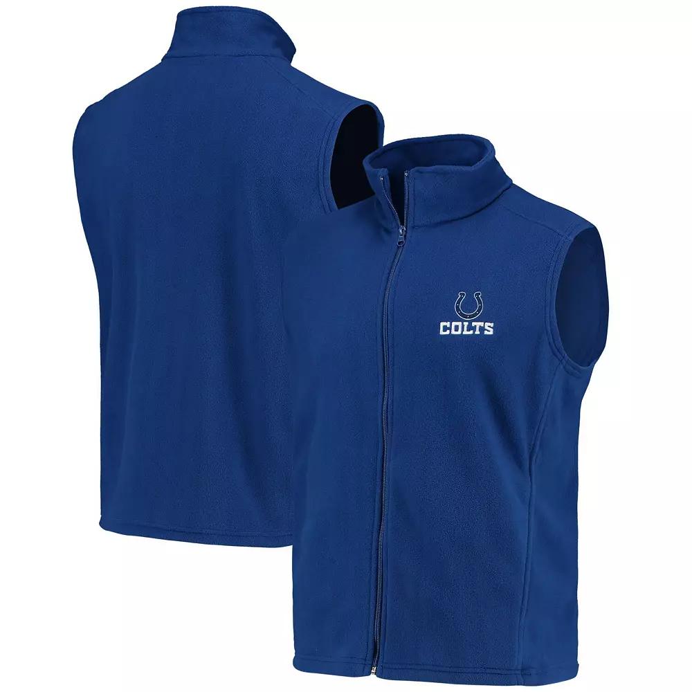 Men's Royal Indianapolis Colts Houston Fleece Full-Zip Vest,  Product Image