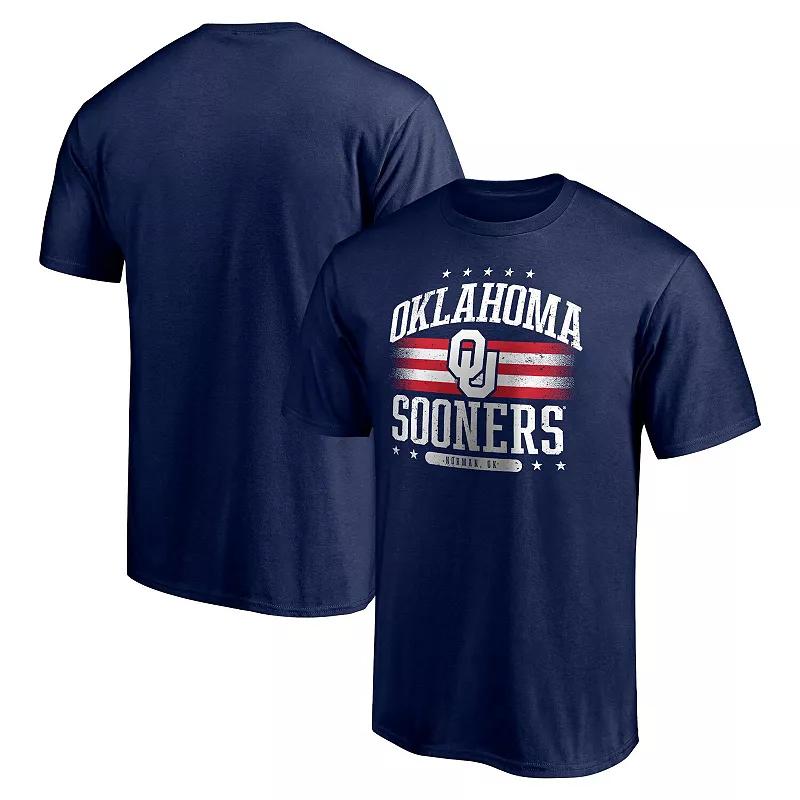 Men's Fanatics Branded Navy Oklahoma Sooners Americana T-Shirt,  Product Image