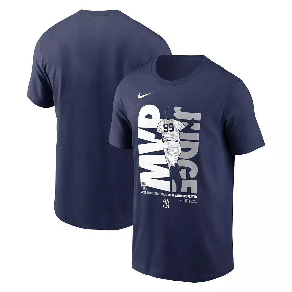 Men's Nike Aaron Judge Navy New York Yankees 2024 American League MVP T-Shirt,  Product Image