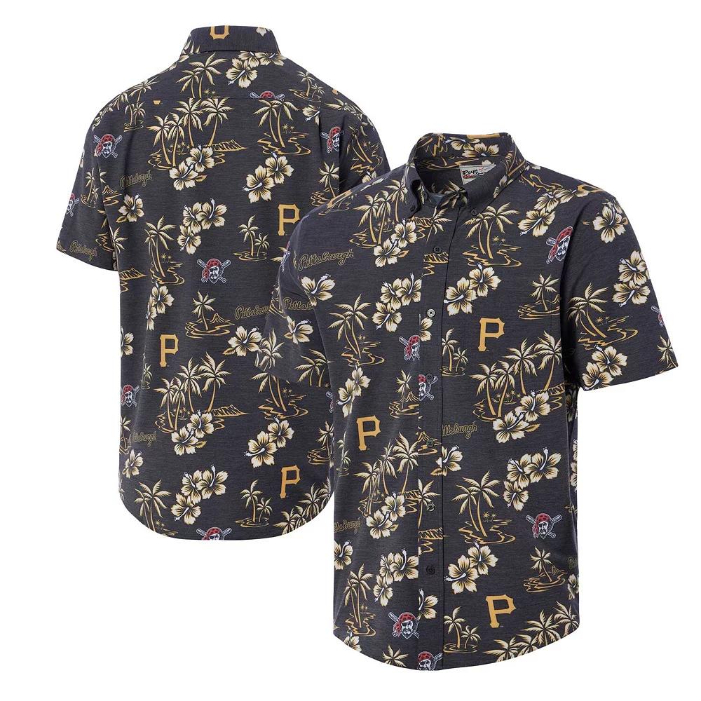 Men's Reyn Spooner Black Pittsburgh Pirates Kekai Button-Down Shirt,  Product Image