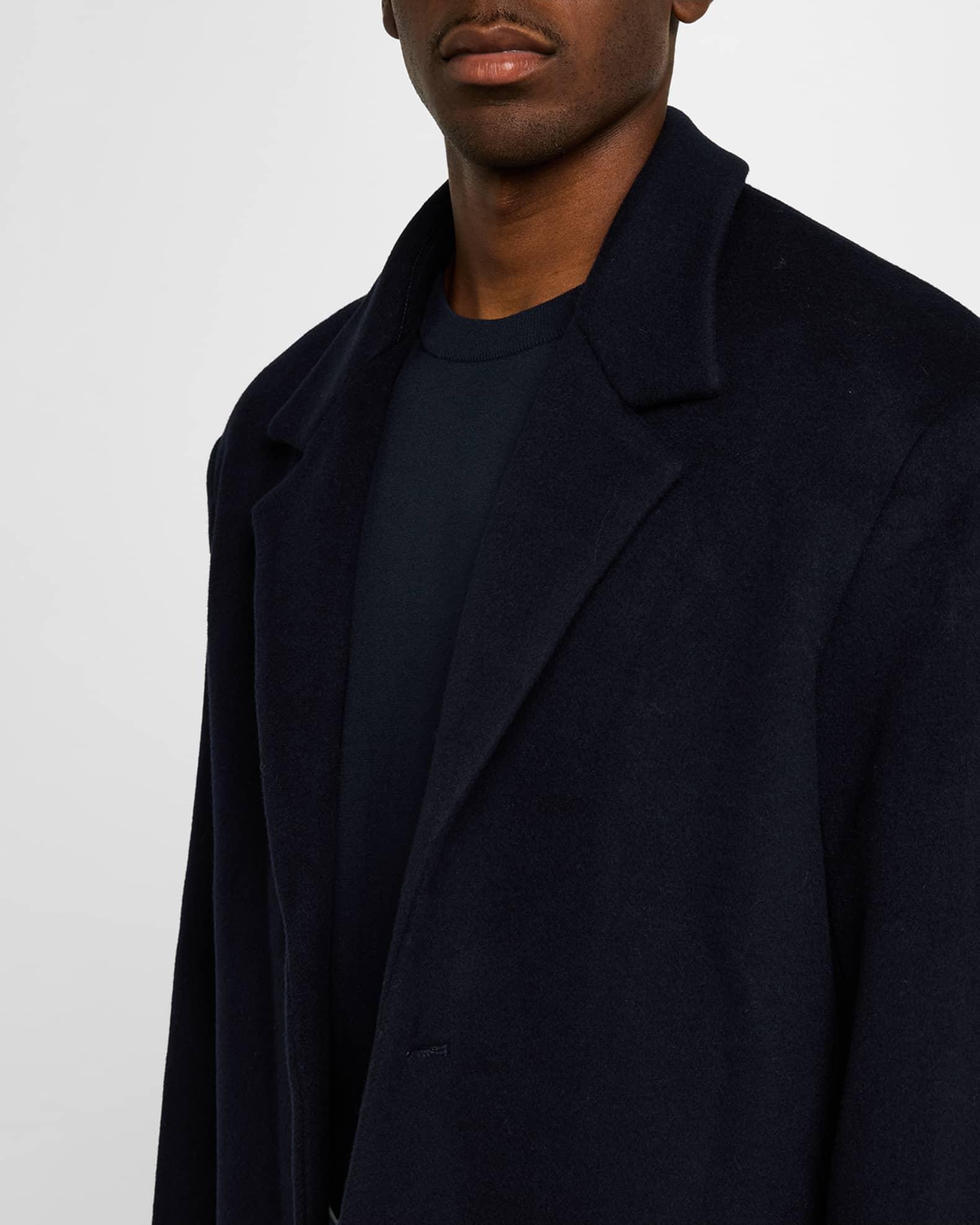 Men's Brushed Wool Overcoat Product Image