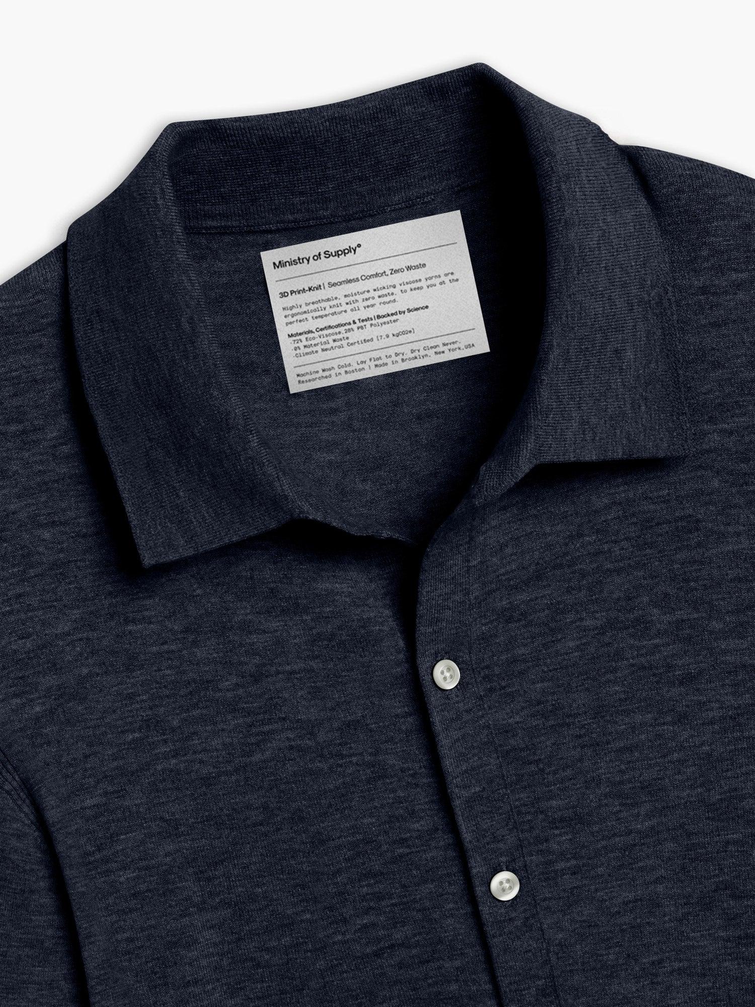 Men's Labs 3D Print-Knit Shirt - Navy Product Image